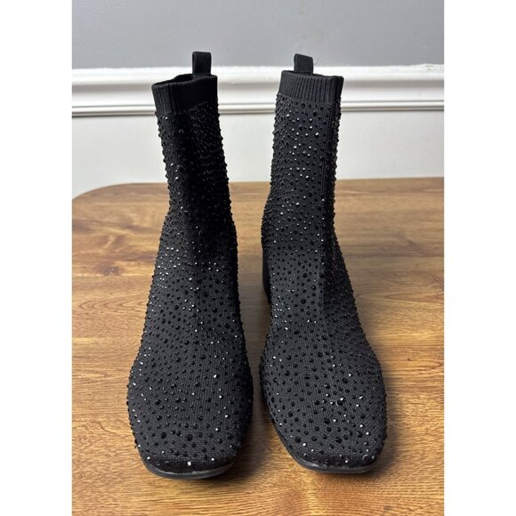 Kenneth Cole Reaction Women's Rida Stretch Jewel Dress Booties Black Size 9 - Picture 1 of 8